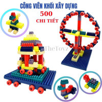 Đồ chơi lego 500 chi tiết, lắp ráp lego cho bé thoả sức sáng tạo, xếp hình lego chất liệu nhựa ABS an toàn khi chơi