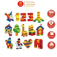 Đồ chơi lego bộ 1000 chi tiết , lego xếp hình bằng nhựa kháng khuẩn đa dạng màu sắc MÃ SỐ 007