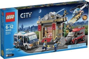Bộ xếp hình Đột nhập bảo tàng Police Museum Break-in Lego City 60008