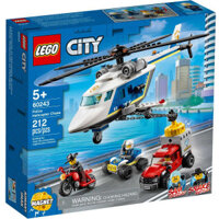 Đồ Chơi LEGO City 60243 - Trực Thăng Cảnh Sát (LEGO 60243 Police Helicopter Chase)