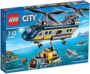 Đồ chơi Lego City - Mô hình máy bay trực thăng biển sâu 60093