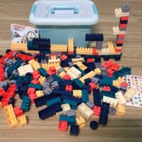 Đồ chơi Lego, Đồ Chơi Lắp Ghép 220 Chi Tiết Bằng Nhựa có Hộp Đựng Nhựa