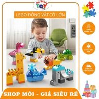Đồ chơi Lego lắp ghép con vật cỡ lớn 102 chi tiết, đồ chơi trí tuệ Lego ghép hình con vật ngộ nghĩnh, chất liệu an toàn