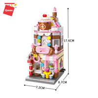 Đồ Chơi Lego Lắp Ráp Mô Hình Ngôi Nhà Bánh Kẹo Cỡ Lớn 344 Pcs, Đồ chơi xếp hình cho bé từ 6 tuổi QMAN-C0101