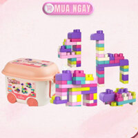 Đồ Chơi Lego Lắp Ráp Xếp Hình Cho Bé, Đồ Chơi Lego Nhựa Dẻo 50 Chi Tiết Siêu To Cao Cấp Và An Toàn Cho Bé - Burubo.Store