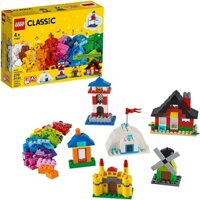 Đồ chơi Lego LEGO Classic Bricks and Houses 11008 Kids’ Building Toy Starter Set with Fun Builds (Sáng Tạo Nhà Cửa)
