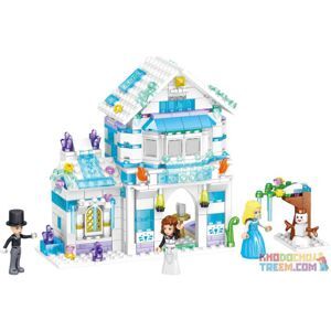 Đồ chơi Lego Ngôi nhà băng của Elsa 351 chi tiết ZHEGAO QL1140