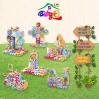 Đồ chơi lego thông minh, đồ chơi xếp hình, Bộ lego bánh răng, đồ chơi lắp ghép giúp bé phát triển tư duy trí tuệ