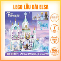 Đồ chơi Lego xếp hình Công chúa Elsa Snow Castle , Lego lâu đài tuyết cho bé gái