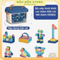 Đồ Chơi Lego Xếp Hình Lắp Ghép Hình Khối Nhiều Màu Nhiều Số 600 Chỉ Tiết Đậu Đậu Store