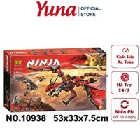 `Đồ chơi lego xếp hình lắp ráp bela ninja 10938-Rồng Chúa đỏ Firstbourne và máy bay của Ninja Kai