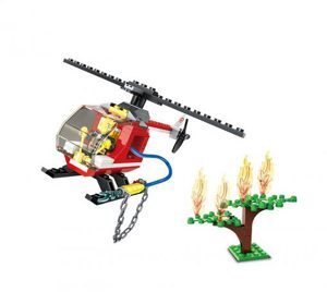 Đồ chơi lego xếp hình Wange máy bay cứu hỏa