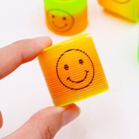 Đồ chơi lò xo 7 sắc cầu vòng mặt cảm xúc