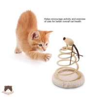 Đồ chơi lò xo gắn chuột cho mèo