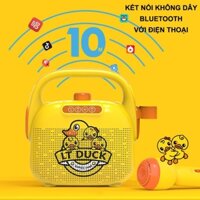 Đồ chơi Loa Micro Hát Karaoke kèm mic Chú Vịt Cho Bé Trai Bé Gái