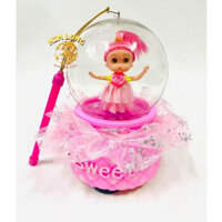 Đồ chơi lồng đèn trung thu cho bé gái búp bê CHIBI QUẢ CẦU TUYẾT xinh xắn tặng pin nhạc và đèn phát sáng quà tặg CÓ SẴN