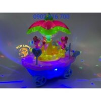 Đồ chơi lồng đèn trung thu cho bé gái hì nàng tiên cá - kitty - Doremon xoay đèn có pin nhạc đèn CÓ SẴN (Có sẵn)