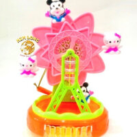 Đồ chơi lồng đèn trung thu cho bé gái hình công viên kitty và mickey có pin nhạc đèn quà tặng trung thu cho bé CÓ SẴN (C