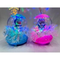 Đồ chơi lồng đèn trung thu cho bé hình DOREMON đứng quả cầu tuyết tặng pin có đèn và nhạc quà tặng trung thu CÓ SẴN- có