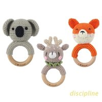 Đồ Chơi Lục Lạc Gỗ Hình Gấu Koala / Nai Sừng Hoạt Hình Cho Bé Sơ Sinh