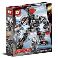 Đồ Chơi - LY76013 ( Lắp Ghép Mô Hình Ironman HulkBuster Khổng Lồ Xám 632 Mảnh )