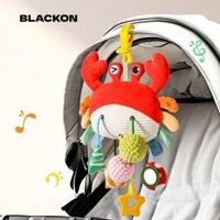 Đồ chơi mảng bám giác quan BLACKON, có chuông lục lạc Chuông nôi mềm cho bé, Quà tặng đa chức năng ngộ nghĩnh Phim hoạt hình Đồ chơi giáo dục sớm cho bé