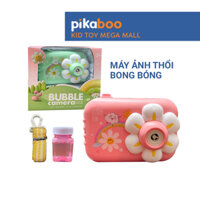 Đồ chơi máy ảnh phun bong bóng xà phòng Pikaboo, họa tiết kiểu dáng bắt mắt,chất liệu an toàn cho bé
