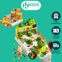 Đồ chơi máy bắn bi hứng bóng tính điểm khủng long cá sấu loại mới cỡ lớn X KIDS có đèn nhạc rèn luyện tay mắt cho bé