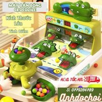 Đồ Chơi Máy Bắn Bóng Pinball Mini Hình Cá Sấu Crocodile Chế Độ Tính Điểm anhdochoi