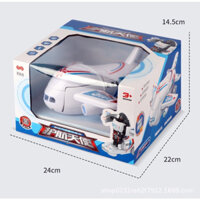 Đồ chơi máy bay biến hình siêu nhân có đèn phát nhạc