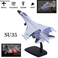 Đồ chơi máy bay chiến đấu STYLEAVENUE, với âm thanh nhẹ F16 F22 F35 Mô hình máy bay Aviao, Bộ sưu tập trang trí để bàn Pullback & Go Diecast Jet Plane Đồ chơi quà tặng sinh nhật
