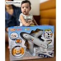 Đồ chơi máy bay điều khiển từ xa hàng loại đẹp, size lớn, có âm thanh, sử dụng pin làm quà tặng cho bé