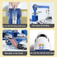 Đồ chơi máy bay trẻ em cỡ lớn,hiệu ứng âm thanh, ánh sáng, biến dạng đa chức năng, chạy đà, xếp hình cho bé