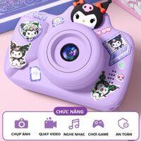 Đồ Chơi Máy Chụp Ảnh Camera Mini Kèm Thẻ Nhớ 16G, Máy Chụp Ảnh Kuromi Siêu Nhân