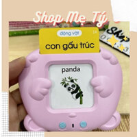 Đồ chơi máy đọc thẻ Flashcard song ngữ Anh - Việt  gồm 224 từ vựng tiếng Anh cho bé  - hàng chuẩn loại 1