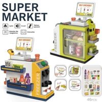 Đồ chơi máy tính tiền quầy siêu thị kèm máy quẹt thẻ