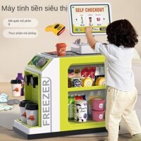 Đồ Chơi Máy Tính Tiền Siêu Thị , Có Máy Quẹt Thẻ Và Quầy Bán Cafe Đồ chơi gia đình, đồ chơi trẻ em