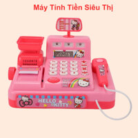 Đồ Chơi Máy Tính Tiền Siêu Thị Máy Tính Tiền Cho Bé Màu Hồng Cho Bé Chơi Đồ Hàng Tính Toán
