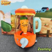 Đồ chơi máy xay sinh tố cà rốt / hoa ZOOMING, mặt dây túi cà rốt ngộ nghĩnh Máy ép trái cây Đồ chơi sang trọng, dây rút xoay đồ chơi nhồi bông