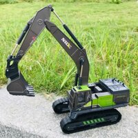 Đồ chơi máy xúc bánh xích hợp kim, phương tiện kỹ thuật cho trẻ em, mô hình máy xúc mô phỏng, máy xúc đào, cần cẩu, máy xúc cho bé trai