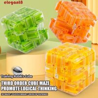 Đồ chơi mê cung bóng xếp hình ELEGANT, chống căng thẳng với bóng thép Đồ chơi ma thuật, Đồ chơi giải nén Vỏ trong suốt 3D 3x3 Trò chơi xếp hình đầu ngón tay hình vuông cho trẻ em