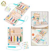 Đồ chơi Mê cung Borad Học tập Giáo dục sớm Câu đố huấn luyện tư duy logic cho trẻ em Trẻ em trên đường đi