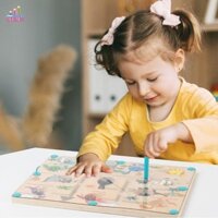 Đồ chơi mê cung JESJELIU Montessori Trẻ em