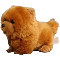 Đồ chơi mềm thiên nhiên, Đồ chơi sang trọng cho chó Chow dễ thương 10 Inch Gối ném búp bê động vật nhồi bông mềm, Ghế Sofa cho chó sang trọng Trang trí phòng ngủ (Như thể hiện trong hình)