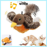Đồ chơi mèo chim sẻ vỗ WITTE, Đồ chơi mèo chim bay tương tác USB điện tử, Sáng tạo Đồ chơi chim sẻ mô phỏng thú cưng có thể xoay được kích hoạt bằng cảm ứng Đồ chơi chim sẻ cho mèo nhàm chán