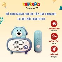 Đồ chơi micro cho bé tập hát karaoke Toytopia kết nối bluetooth, phát nhạc, kể chuyện, tích hợp loa