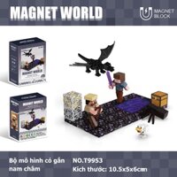 Đồ Chơi Minecraft Gắn Nam Châm Mô Hình Lắp Ráp Minecraft Bộ Sưu Tập Nhân Vật Minecraft Đồ Chơi Cho Bé