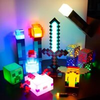Đồ chơi mô hình âm thanh và ánh sáng Minecraft Ore Mineral TNT, nhân vật hành động Creeper MC, quà tặng Giáng sinh