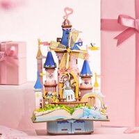 Đồ Chơi Mô Hình Bằng Gỗ 3D Robotime Hộp Nhạc Xoay Magic Castle AM59 [chưa ráp]