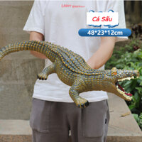 Đồ chơi mô hình cá sấu bằng nhựa mềm nhồi bông siêu bền cho bé